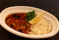 カレー（鶏肉と茄子とししとう） - curry rice with chicken, eggplant and green pepper